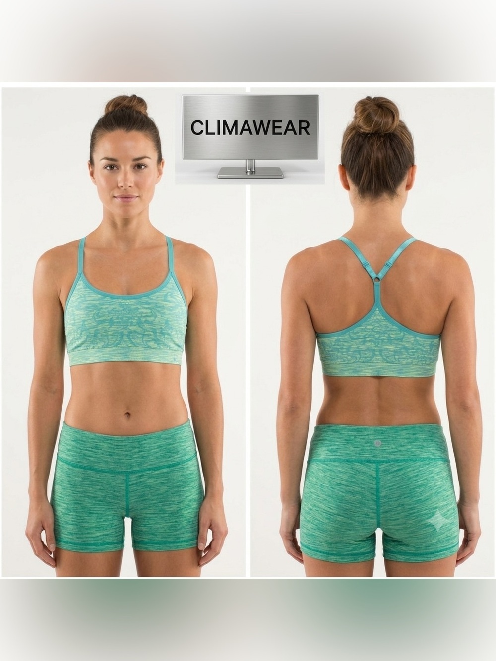 Climawear Scoop Neck T- Back Sports Bra Small